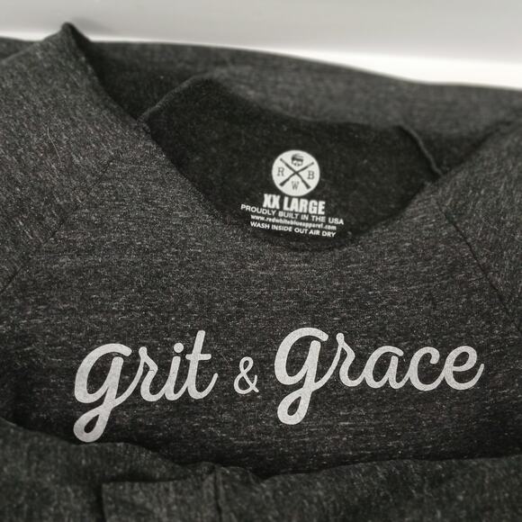 RWB Grit & Grace Sweatshirt/USA /Grunge/Comfy/Patriotic/2X/ Rock/Hip-Hop/Retro - Picture 4 of 8